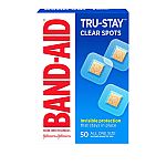 50-Count Band-Aid Tru-Stay Clear Spot Bandages $1.66