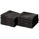 Amazon Basics 12 pack Black Washcloth $6 and more