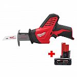 Milwaukee M12 HACKZALL Cordless Reciprocating Saw w/ Free Battery $89 & More Milwaukee Tools + FS