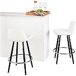 2-Pack Mainstays Upholstered Bucket Seat Counter Stool 24" $26; 29" $26