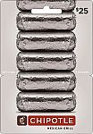$25 Chipotle Gift Card $22.50
