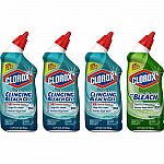 Prime Members: 4-Pack 24 Oz. Clorox Toilet Bowl Cleaner $7.40, 3-Pack  Disinfecting Wipes$9.22