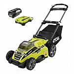 RYOBI 20 in. 40-Volt Brushless Lithium-Ion Cordless Battery Walk Behind Push Lawn Mower $249