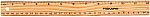 Fiskars 01-005358 12 Inch Wooden Ruler $0.25