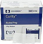 200 Ct. Box Curity Alcohol Preps Wipes $2