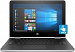 HP Pavilion x360 2-in-1 11.6" Touch-Screen Laptop (Intel Pentium, 4GB 500GB) $250