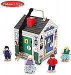 Melissa & Doug Take-Along Wooden Doorbell Dollhouse $14