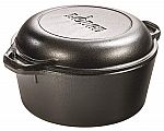 Lodge L8DD3 Cast Iron Dutch Oven, 5 Qt $32
