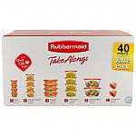 40-Pc Rubbermaid TakeAlongs Food Storage Containers $8.50