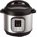 Instant Pot DUO80 8 Qt 7-in-1 Multi- Use Programmable Pressure Cooker $60