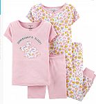4-Pc Carter's Toddler and Baby Top and Bottom Pajama Sets $8 + pickup