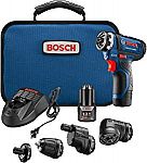 Bosch GSR12V-140FCB22 Cordless Electric Screwdriver Kit $100