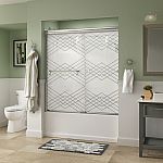 15-20% off Delta Simplicity Semi-Frameless Traditional Sliding Shower