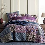 The Company Store Midnight Garden Floral 100% Cotton Patchwork Quilt from $44.80