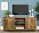 Manor Park Farmhouse Barn Door TV Stand for TVs up to 64" $125
