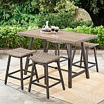 Better Homes & Gardens Westcliffe 5 Piece Patio Wicker Dining Set $150
