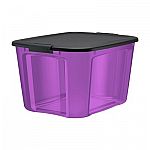18-Gallon Bella Storage Solution Purple Tote w/ Matching Lid $2.39, YMMV