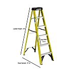 Werner 6' Fiberglass Step Ladder Type II Duty Rating (225lb Capacity) $35