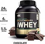 4.8 lb OPTIMUM NUTRITION GOLD STANDARD 100% Whey Protein Powder (Chocolate or Vanilla) $38