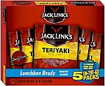 (Back) 5-Count Jack Link’s Beef Jerky, Teriyaki (0.625 oz / Bag) $2.98