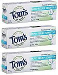 Tom's of MaineSensitive Toothpaste Fresh Mint, 4 Oz 3-Pack $2.49