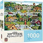 1000-Pc MasterPieces Hometown Gallery Jigsaw Puzzle (Bungalowville) $6