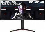 LG 34GP83A-B 34" 21:9 Ultragear Curved QHD (3440 x 1440) 1ms Nano IPS 144Hz G-SYNC Gaming Monitor $799.99
