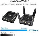 ASUS RT-AX92U AX6100 Tri-Band Wi-Fi 6 Mesh Router with 802.11Ax $330