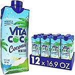 12-Ct 16.9-oz Vita Coco Coconut Water (Pure Organic) $13.30 or Less