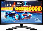 32" GIGABYTE G32QC Curved 2560x1440 165Hz FreeSync VA Monitor $315
