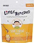 20-Ct Little Remedies Sore Throat Pops (Made with Real Honey) $2.40