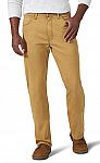 Wrangler Authentics Men's Straight Fit Twill Pant (Brushed Almond) $13