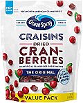 24oz Ocean Spray Craisins Dried Cranberries Original $3.78