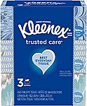 3-Pk 144-Count Kleenex Trusted Care Everyday Facial Tissues $3.59
