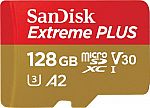 SanDisk Extreme PLUS 128GB microSDXC UHS-I Memory Card $19.99