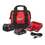 Milwaukee M18 Starter Kit 5.0 Ah + 2.0 Ah Battery and Charger $99