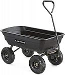 Gorilla Carts Poly Garden Dump Cart, 600lb $69.99