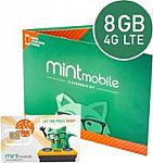 6-Month Mint Mobile Prepaid SIM Card Kit (8GB) $45