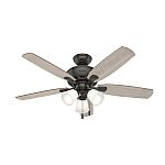 Hunter Belfield LED 48-in Noble Bronze LED Indoor Ceiling Fan $90