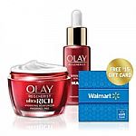 Olay Regenerist 1.7-oz Micro-Sculpting Moisturizer + 1.3-oz Wrinkle Correction Serum $52 + $15 Walmart GC + Get $15 Rebate