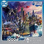 1000-Piece Ceaco Thomas Kinkade DC Collection JL Showdown Gotham Pier Jigsaw Puzzle $9.97 & More
