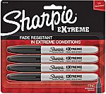 4-Ct Sharpie Extreme Permanent Markers (Black) $3