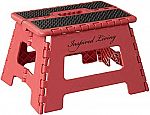 9-Inch Inspired Living Step Heavy Duty folding-stool (Red) $6.88
