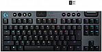 Logitech G915 TKL Tenkeyless Lightspeed Wireless RGB Mechanical Gaming Keyboard $120