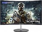 Sceptre 27" Curved 75Hz LED Monitor w/ Speakers (C275W-1920RN) $149