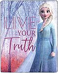 Frozen 2 Elsa Living Truth Silk Touch Throw Blanket (40" x 50") $8.50