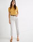 Madewell Women's Straight Jeans in Tile White $28 + Free shipping & more