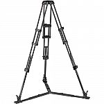 Manfrotto Carbon Fiber Twin Leg Video Tripod Legs with Ground Spreader (100/75mm Bowl) $399
