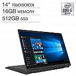 Lenovo Flex 5 14" 2-in-1 Touchscreen Laptop: i5-1035G1, 16GB Memory, 512GB SSD $599.99