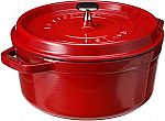 Staub Cast 4-Quart Iron Round Cocotte $99.95
